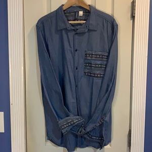 Blue Button Down